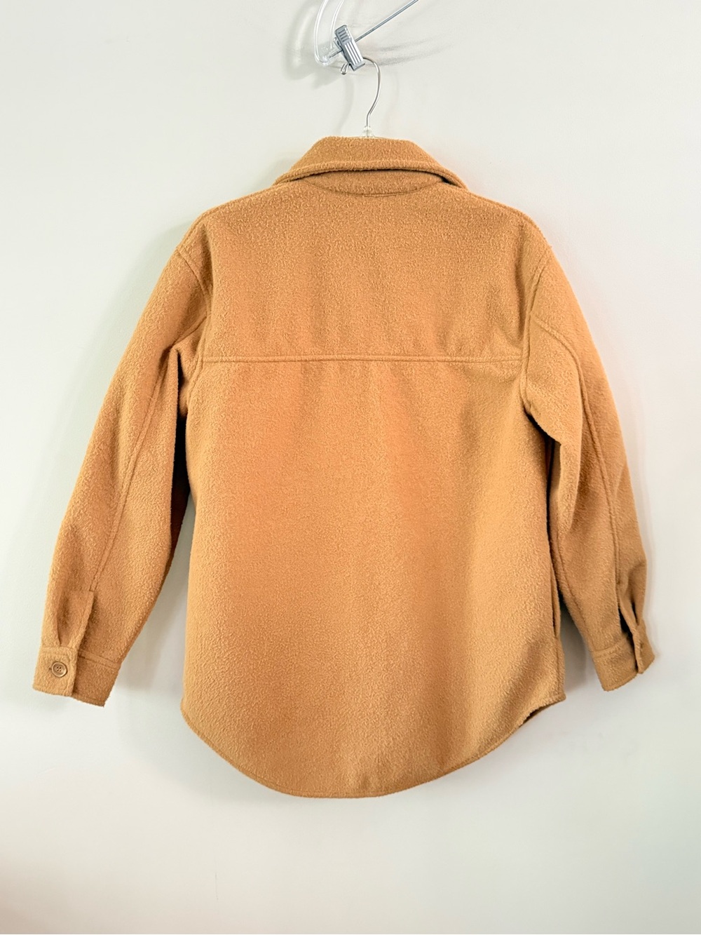 Joie Utility Shacket Jacket Women’s Size M Tan Camel Oversized Button Down - Picture 8 of 9